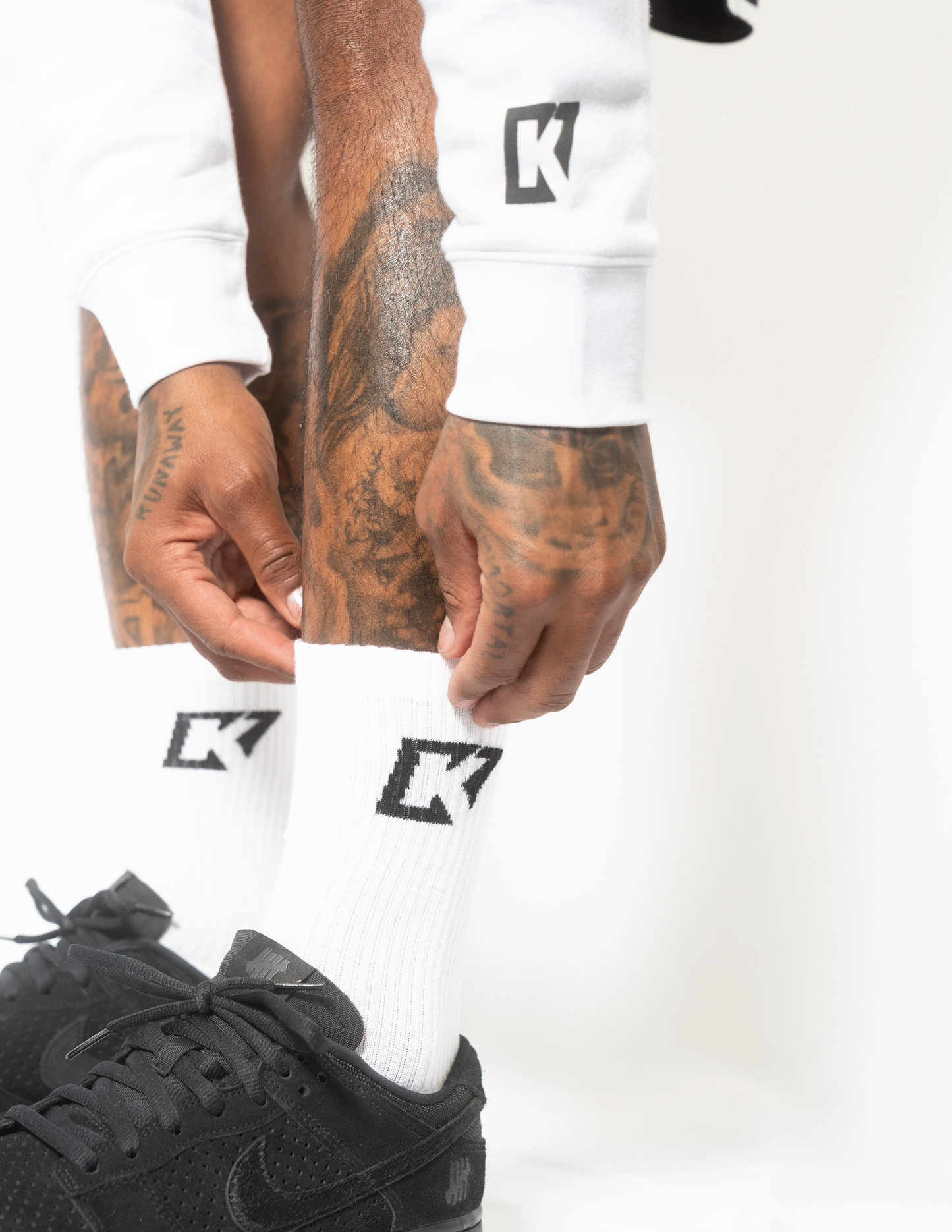 CK7 White Socks